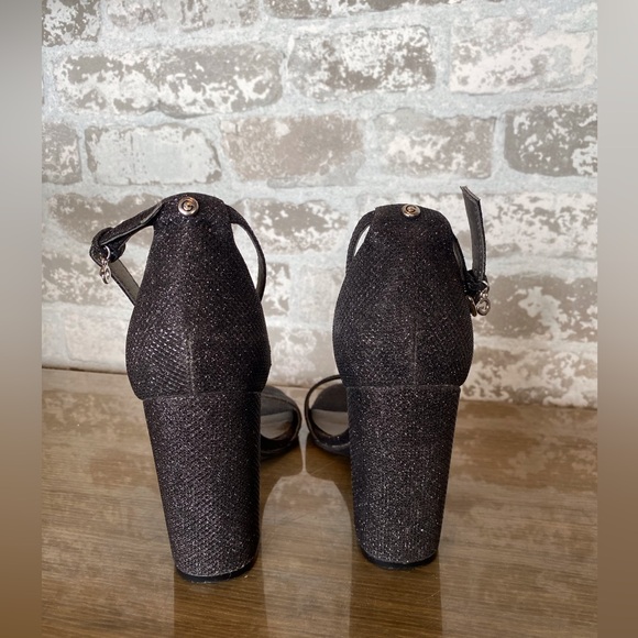 Like New G by Guess Black Sparkly Block Heels - Picture 2 of 7